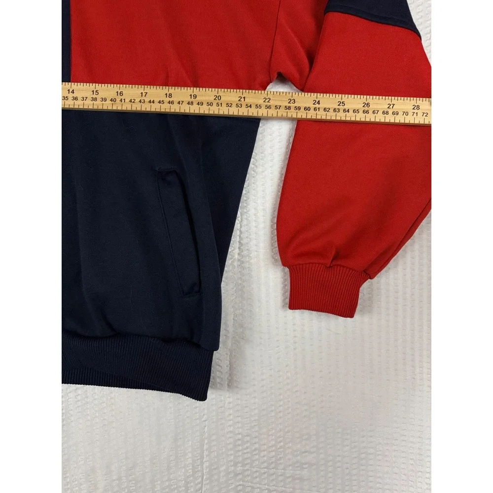 Vintage MacGregor Track Jacket Mens Large Colorblock Navy Red White Full Zip L